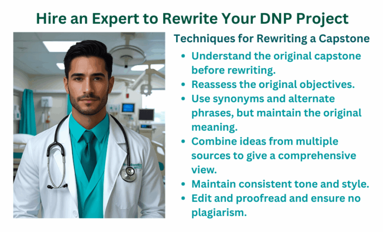 Hire an Expert to Rewrite Your DNP Project